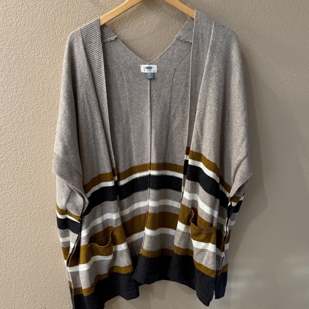 Old Navy Multicolor Striped Women's  Tunic Cardigan Size Medium/Large
